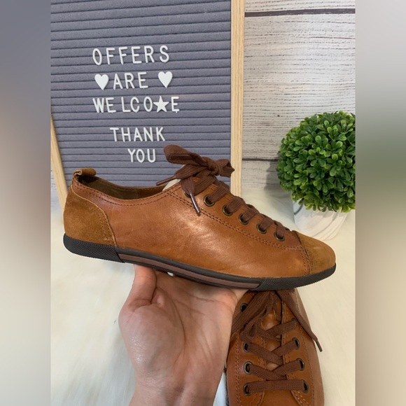 Kork-Ease brown leather Sneakers Size 6 - Picture 4 of 12